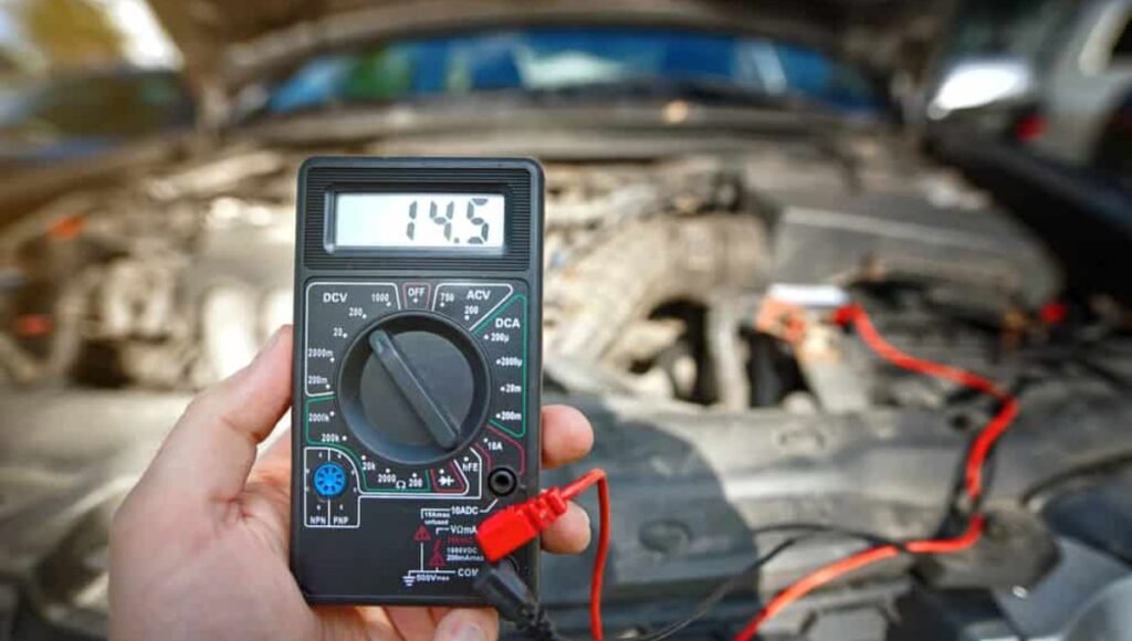 What’s happening when the car's battery voltage fluctuates when the car is off?